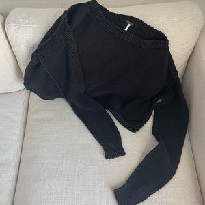 Free People Cropped Knit Sweater
